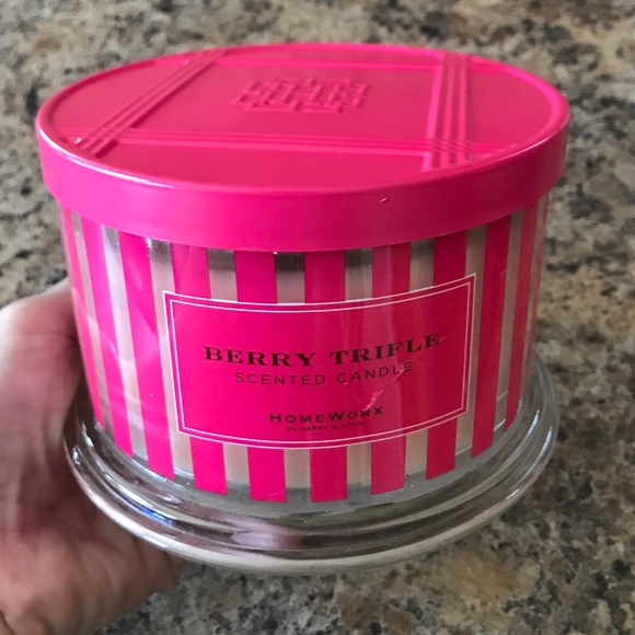 Homeworx Accents Nwot Homeworx 3 Wick Berry Trifle Scented Candle